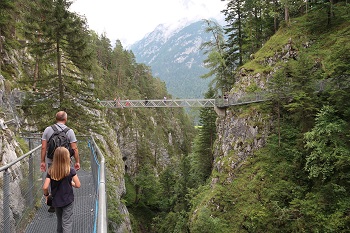 Rakousko: Soutěska LEUTASCHKLAMM